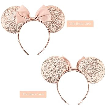 DRESHOW Mouse Ears Bow Headbands Glitter Party Decoration Cosplay Costume for Girls & Women | Amazon (US)