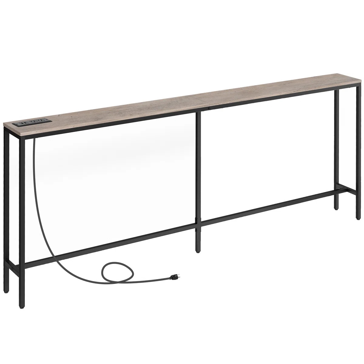 Console Table with Power Outlet Behind Couch Narrow Entryway Table | Wayfair North America