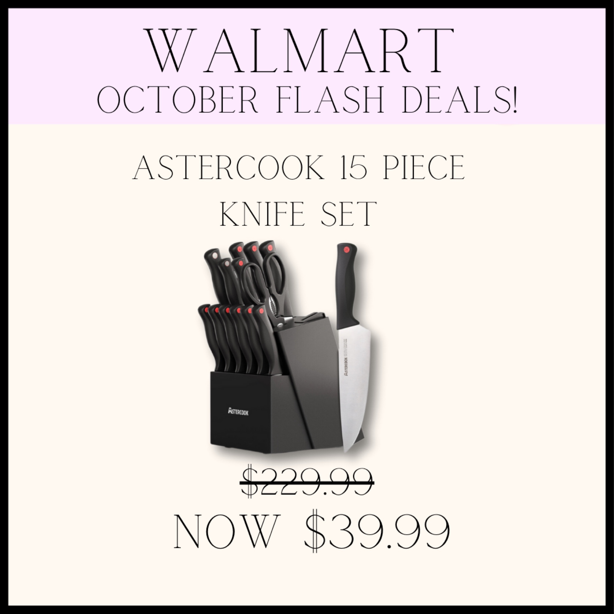 Flash deal of the day!! This price is insane for high quality cutlery! Perfect for upgrading your kitchen or gifting to a loved one!! I just bought 2 🤣🩷

#LTKxMadewell #LTKxPrimeDay #LTKSeasonal