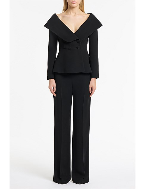Carla Zampatti Black Crepe Manarola Blazer | David Jones | David Jones (Australia & New Zealand)