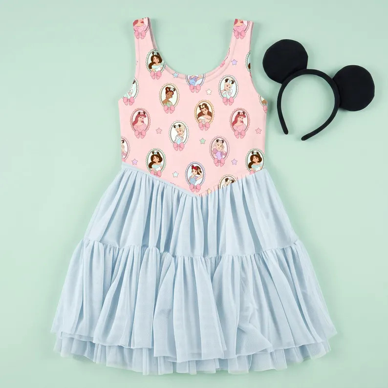 PRE-ORDER Princess Tulle Dress, Matching Family Outfit, Theme Park Birthday Twirl | Etsy (Global)