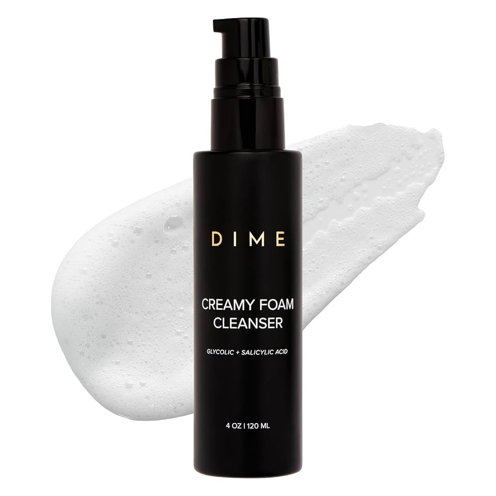 DIME Beauty Creamy Foam Cleanser, Foaming Face Wash, Daily Salicylic Acid Facial Cleanser for Oil... | Amazon (US)
