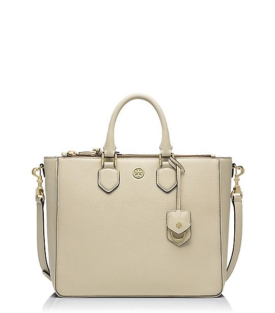 ROBINSON PEBBLED SQUARE TOTE | Tory Burch US