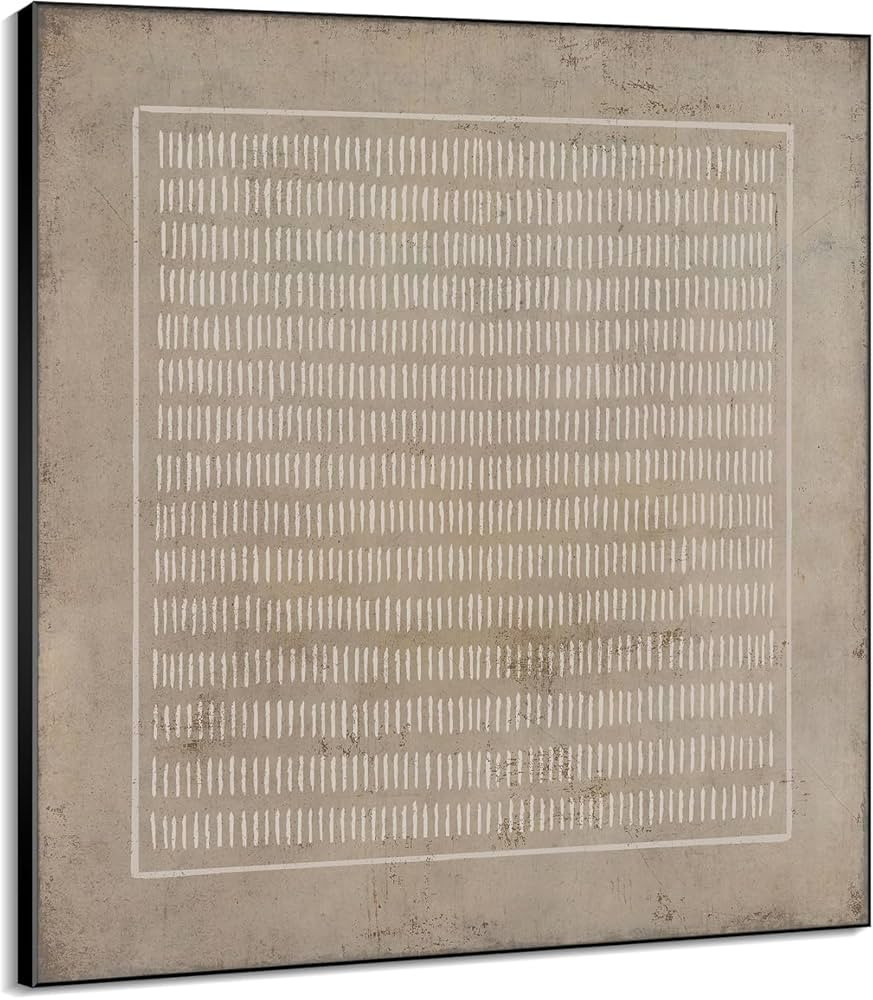 36"x36" Large Framed Wall Art - Abstract Brown and Gray Tones (Frame Assembly Required) | Amazon (US)