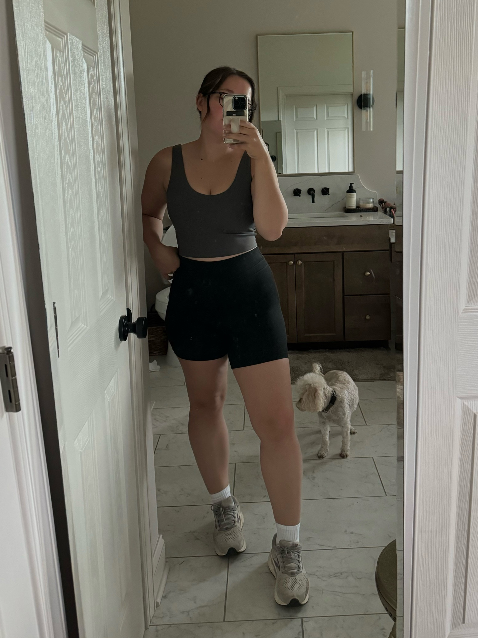 Best Amazon bike shorts for thick thighs! Amazon sports bra isn’t sold anymore but linked similar. My fav Brooks tennis shoes are on sale and the color is so cute

#LTKFindsUnder50 #LTKMidsize #LTKActive