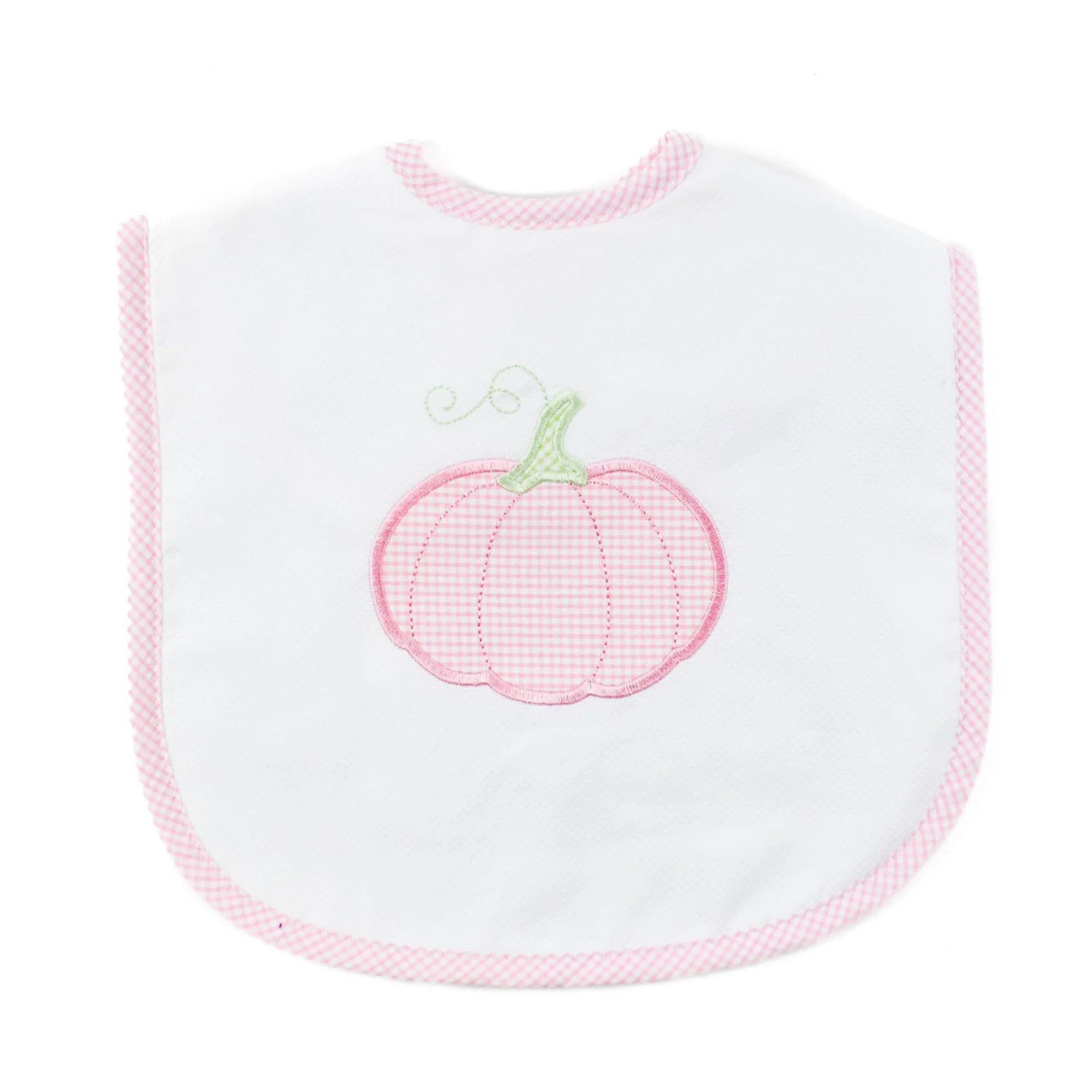 Pink Pumpkin Toddler Bib | JoJo Mommy