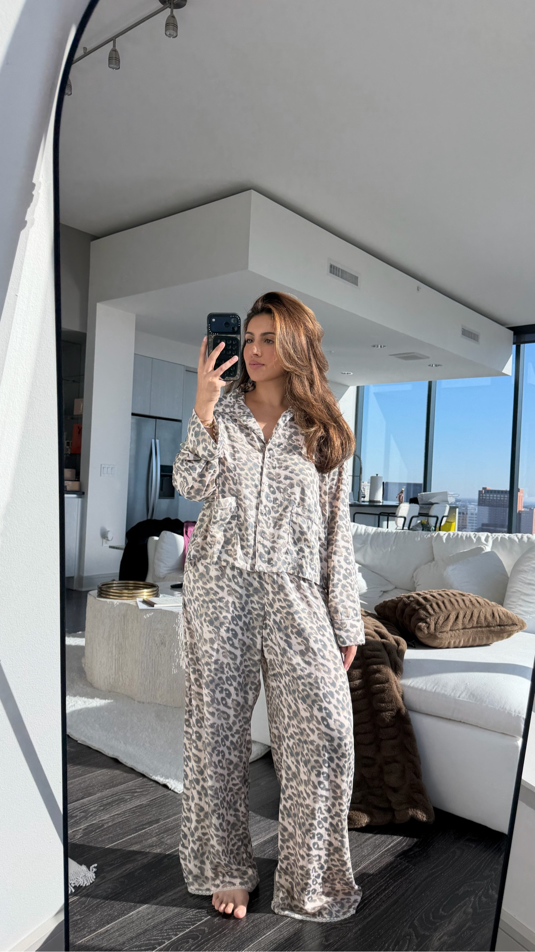 size large tops, medium bottoms! I like my pjs a little bit oversized so if you like TTS, I’d suggest sizing down #pjs #pajamas #loungewear 

#LTKHome #LTKmorningroutine #LTKSaleAlert