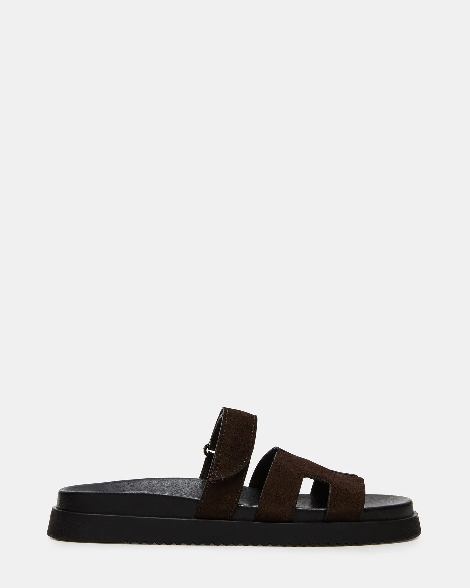 Steve Madden Women's Mayven Slide Sandals - Chocolate Brown Suede - Size 6.5 | Steve Madden (US)