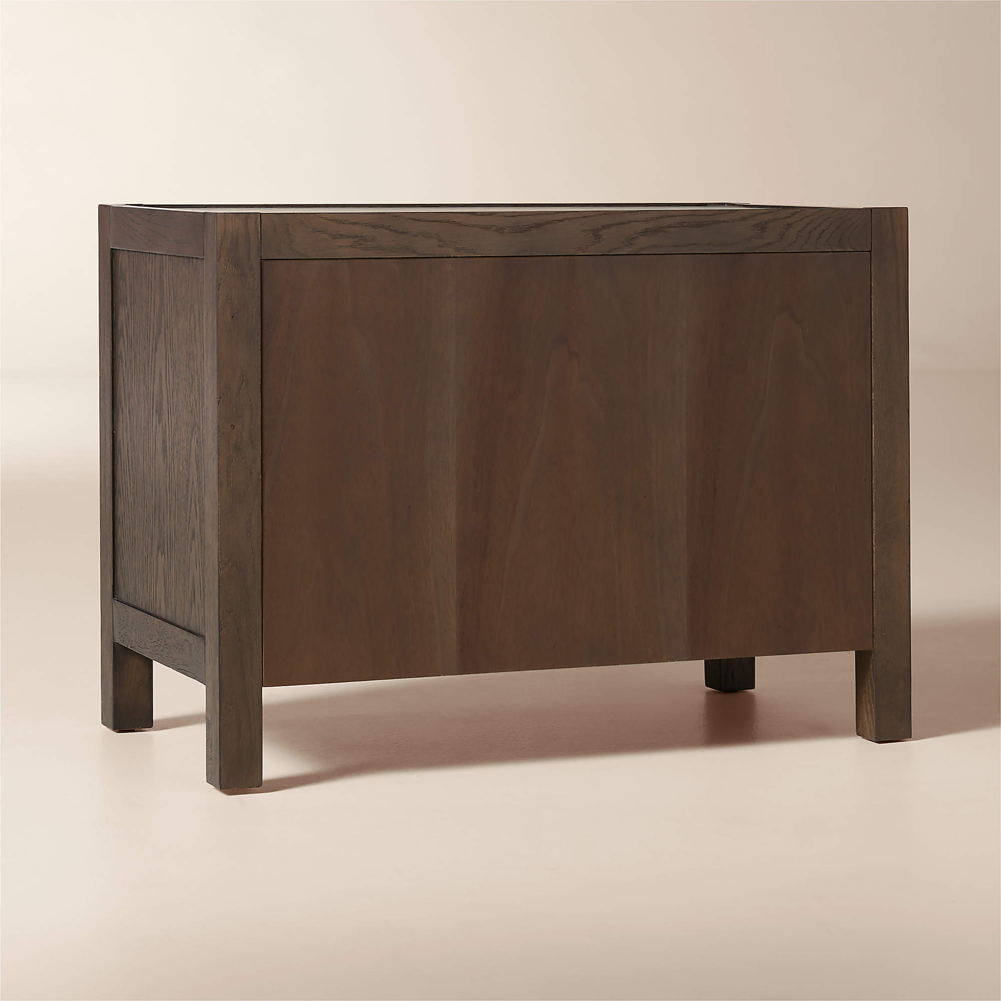 Layton 30" Dark Oak 2-Drawer Nightstand | CB2 | CB2