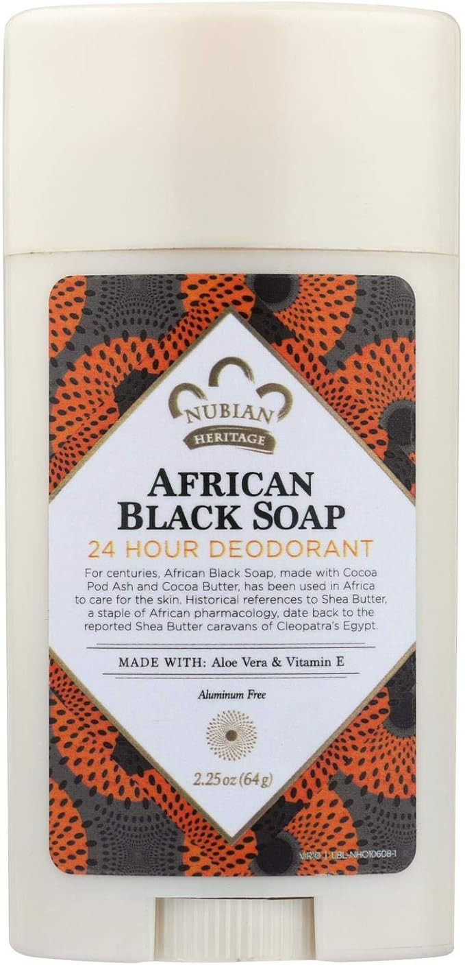 Nubian Heritage Deodorant - All Natural - 24 Hour - African Black Soap - 2.25 oz - 1 each (Pack o... | Amazon (US)