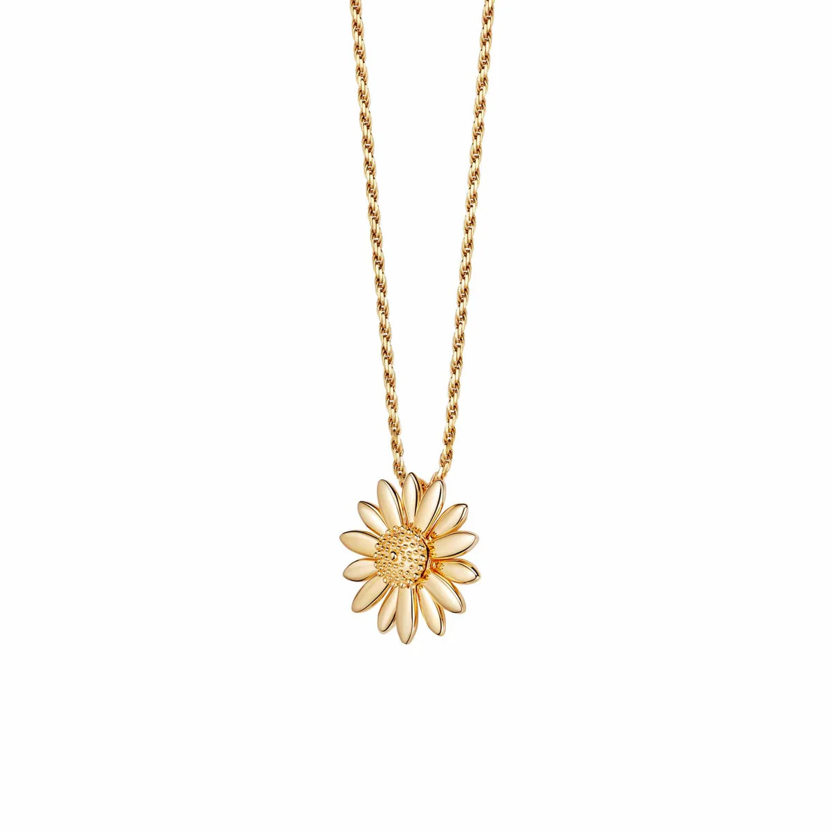 Large English Daisy Necklace 18ct Gold Plate | Daisy London Jewellery