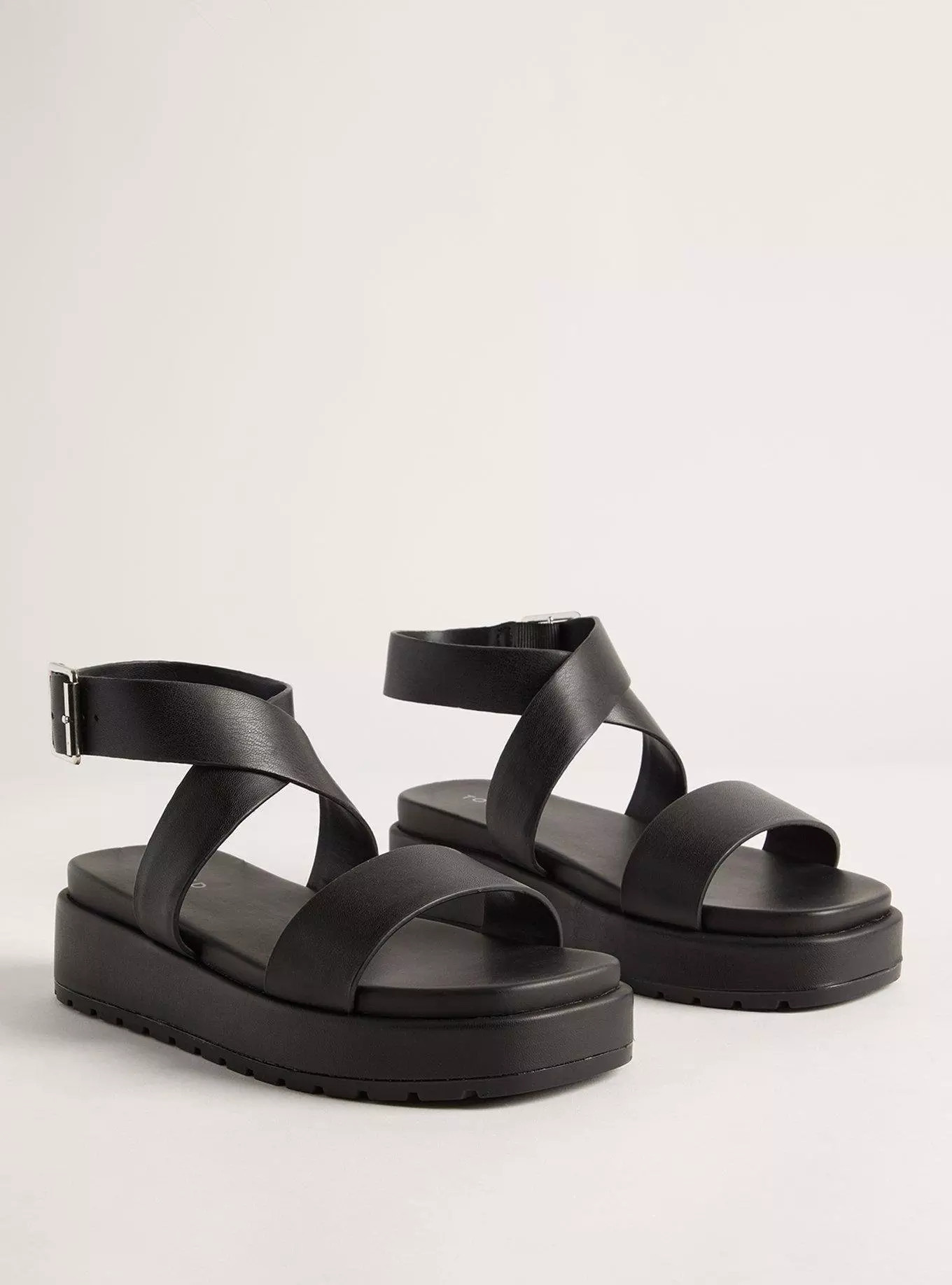 Buckle Wrap Flatform Sandal (WW) | Torrid (US & Canada)