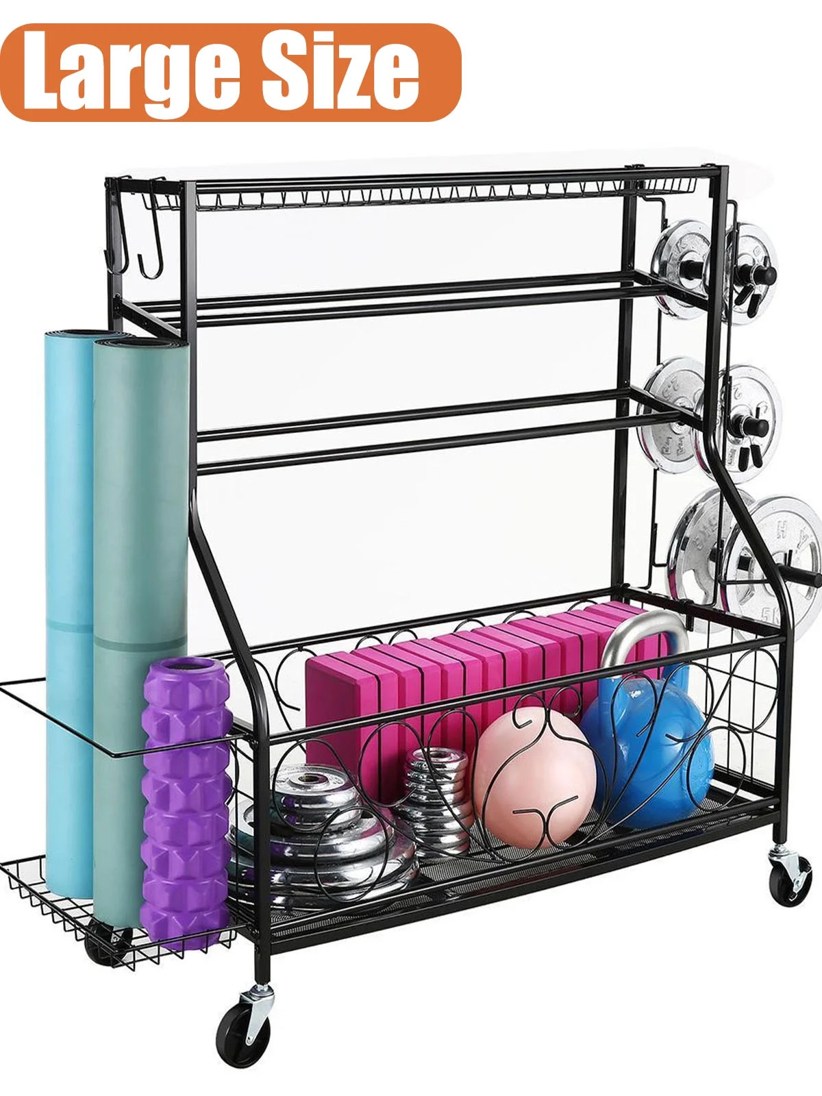 Qhomic Dumbbell Rack, All-in-one Weight Rack for Dumbbells, Weight Stand, Home Gym Storage for Yo... | Walmart (US)