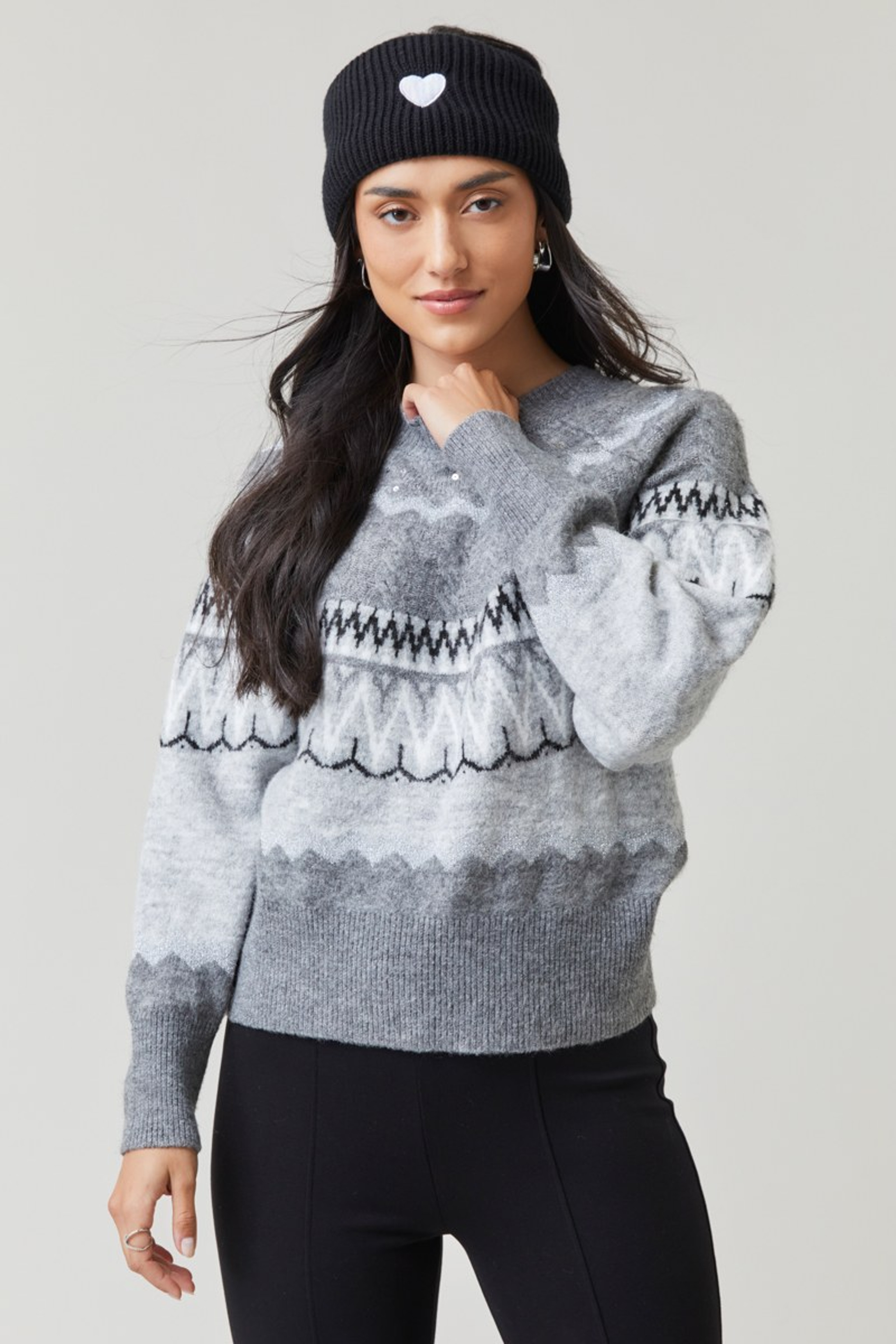 Carrie Fair Isle Crewneck Pullover | Francesca's