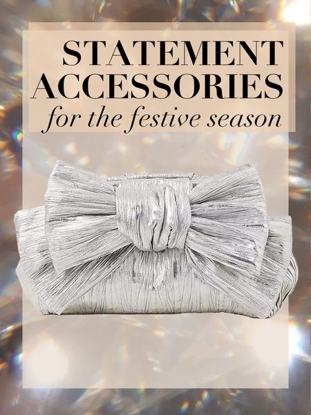 Silver is a must this season, this bow bag ticks all the boxes for festive party fits 🩶
Monsoon Bow Detail Clutch Bag | Silver bag | Christmas gift ideas for her | Statement bag 

#LTKHoliday #LTKparties #LTKitbag