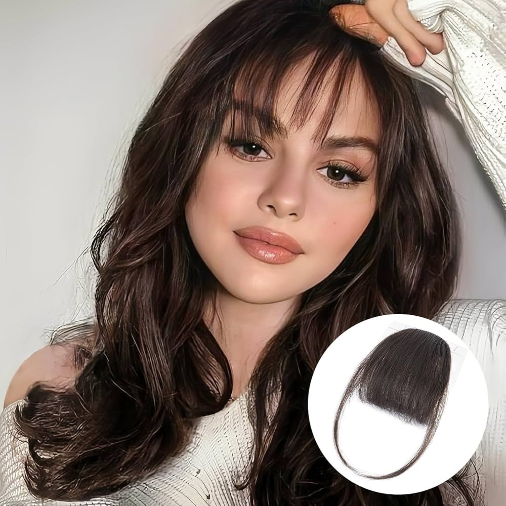 BOGSEA Clip in Bangs，Bangs Hair Clip on for Women Human hair Wispy Bangs Hairpieces for Women C... | Amazon (US)