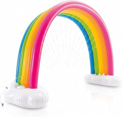 Inflatable Rainbow Arch Sprinkler for Kids – 300 x 109 x 180 cm | Garden Water Sprinkler Toy | ... | Amazon (UK)