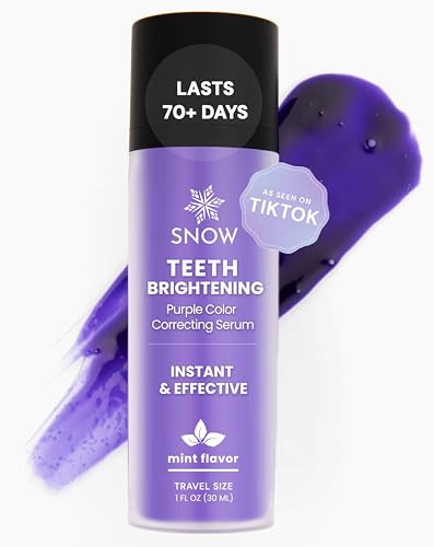 SNOW Teeth Brightening Purple Serum | Gentle & Enamel Safe Instant Brightening for Brighter Smile | Dental Care, Hygiene, & Tooth Care | Bright Smile for Events & Daily Confidence | 2 Month Supply | Amazon (US)