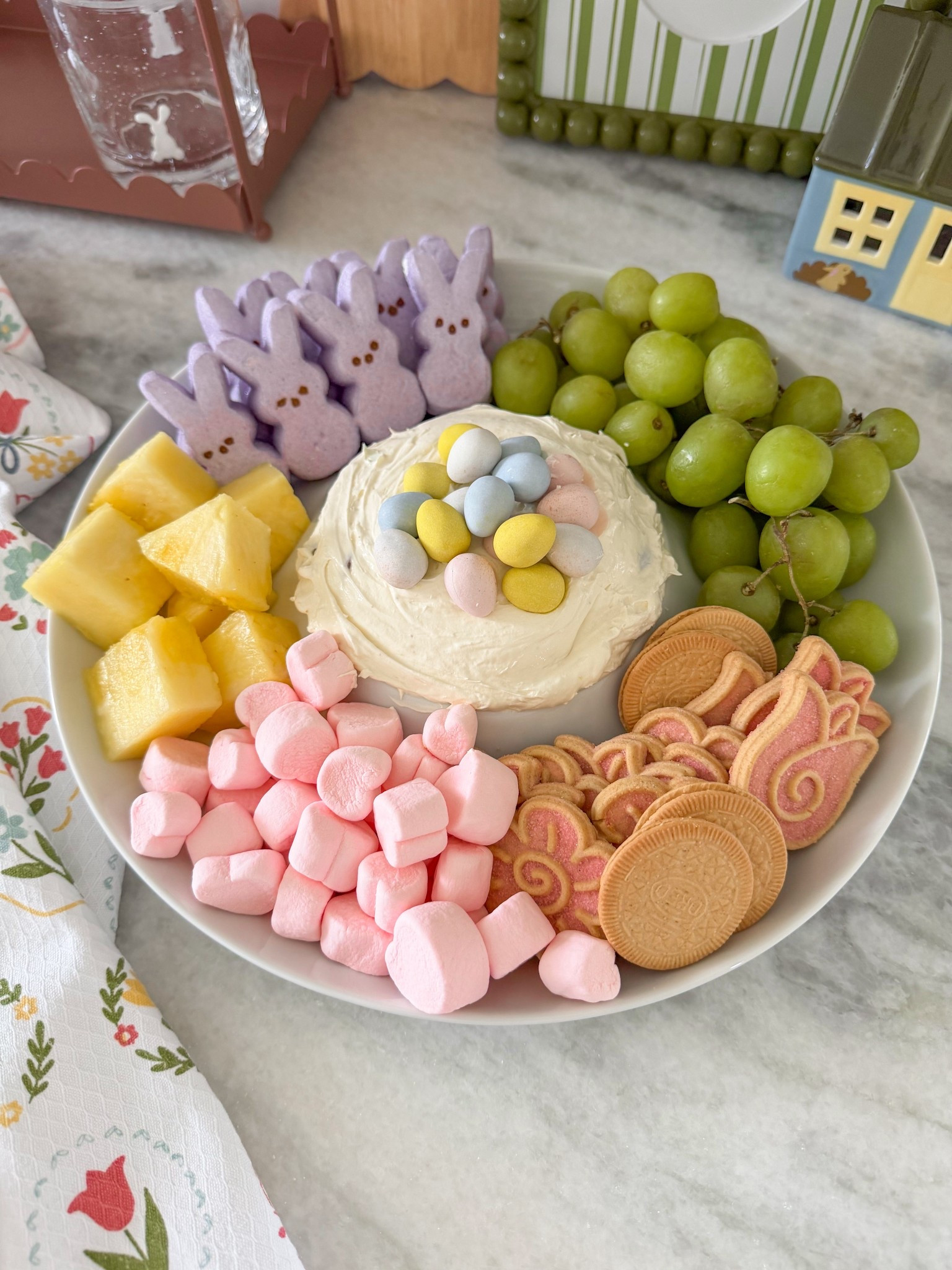 Cadbury Mini Egg Cheesecake Dip 🐣

Here’s exactly how I made the dip in the video.

Ingredients
• 1 whole tub Philadelphia Cheesecake Filling
• 1 whole tub Cool Whip
• 1–2 tbsp brown sugar
• about ½–1 tsp vanilla extract
• 1 whole bag Cadbury Mini Eggs, crushed

Instructions
	1.	In a large bowl, mix the entire tub of cheesecake filling and the entire tub of Cool Whip until smooth and fluffy.
	2.	Stir in the brown sugar and vanilla.
	3.	Crush the Cadbury Mini Eggs (I used a wooden mallet 😂).
	4.	Fold most of the crushed eggs into the dip.

This makes a big batch, so for the board I just scoop 4–5 big scoops of the dip into a serving dish and surround it with dippers.

Serve with things like:
• graham crackers
• cookies
• pretzels
• pineapple
• grapes
• marshmallows

You can easily halve the recipe if you’re serving a smaller group.

#LTKHome #LTKSeasonal #LTKfoodie