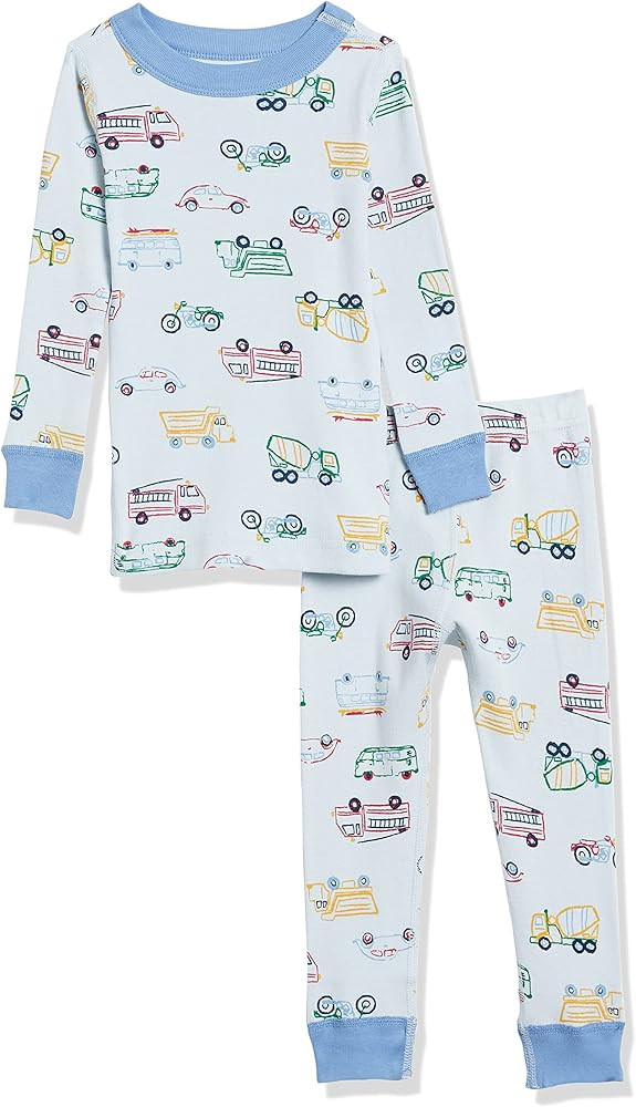 Moon and Back by Hanna Andersson Unisex Kids' Organic Cotton Long-Sleeve Top and Bottom Pajama Se... | Amazon (US)