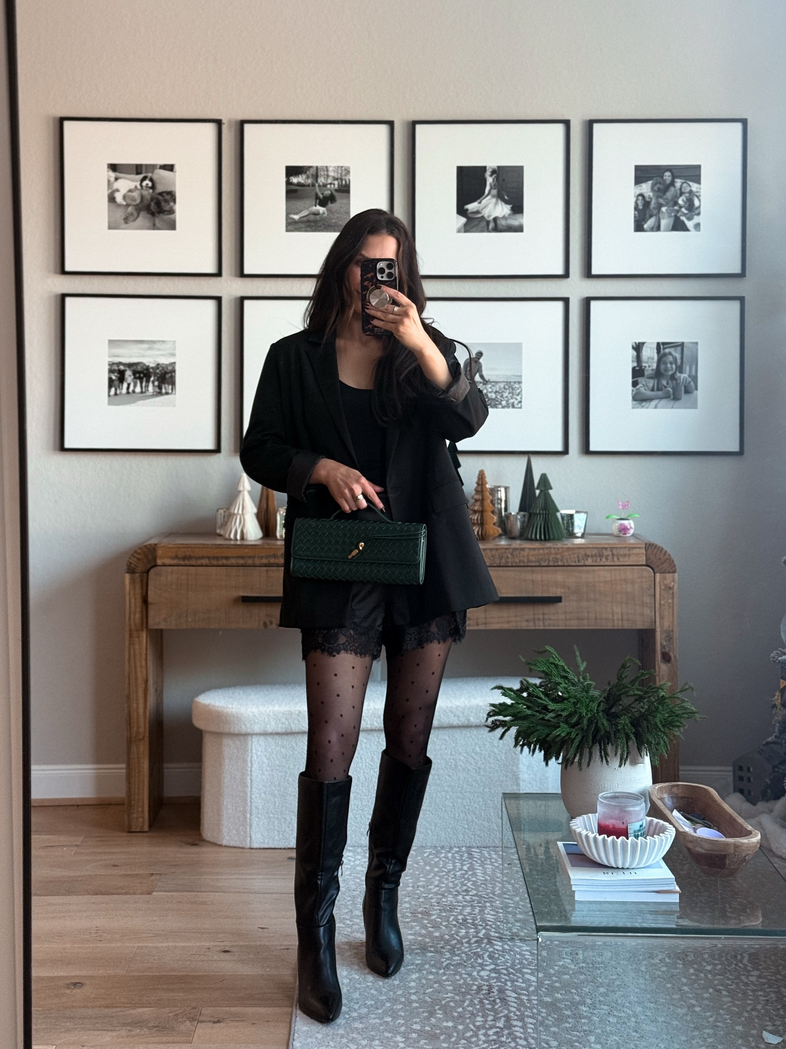 Holiday party outfit / holiday outfit 
from Amazon 
I’m 5’6 1/2-130
Blazer - small 
Lace and satin shorts - medium 

#amazonfashion 

#LTKHoliday #LTKootd