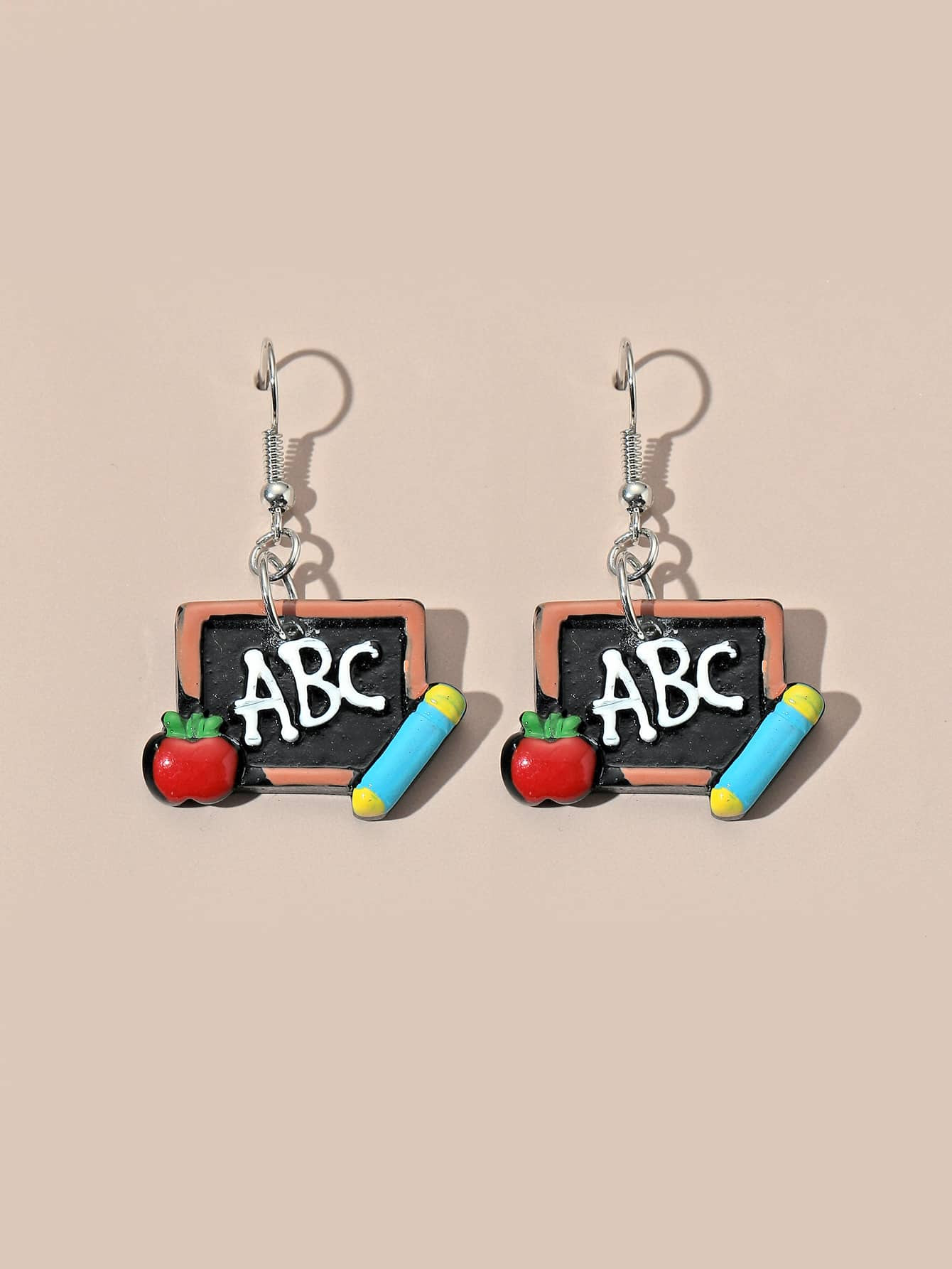 Blackboard Charm Drop Earrings | SHEIN
