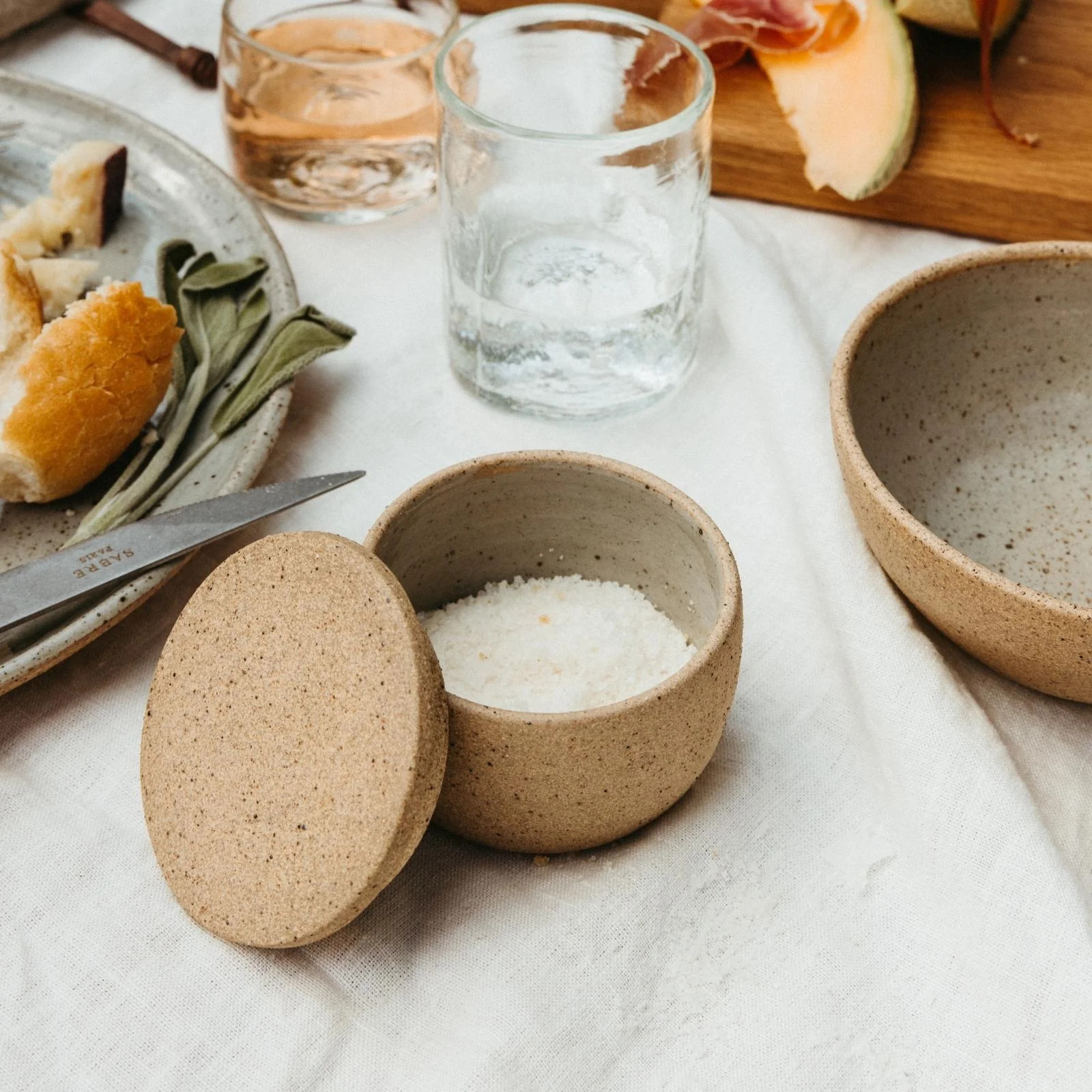 Canyon Stoneware Salt Cellar | Casa Zuma
