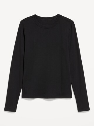 Snug Long-Sleeve Crew-Neck T-Shirt | Old Navy (US)