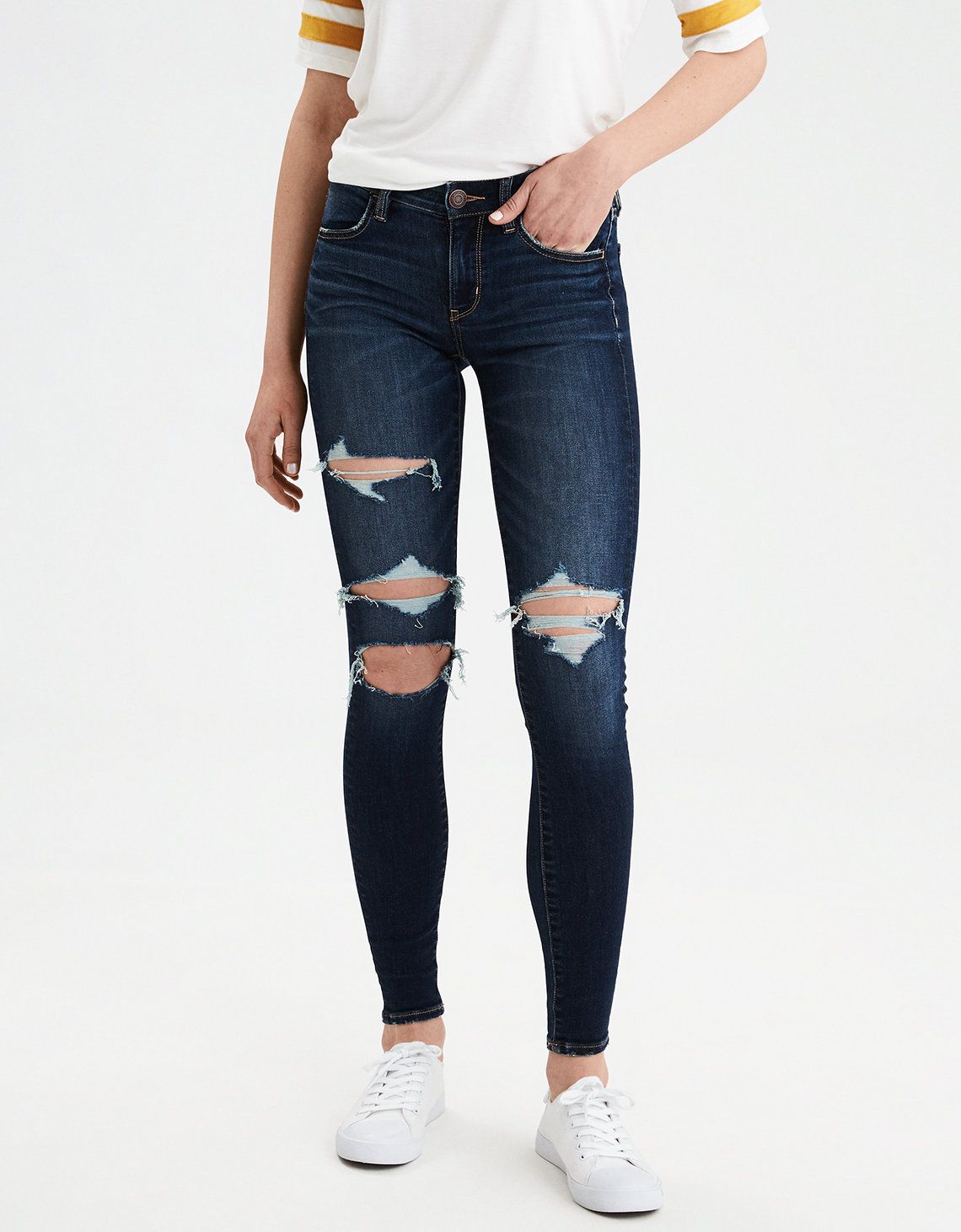 AE Ne(X)t Level Jegging, Midnight Dream Destroy | American Eagle Outfitters (US & CA)