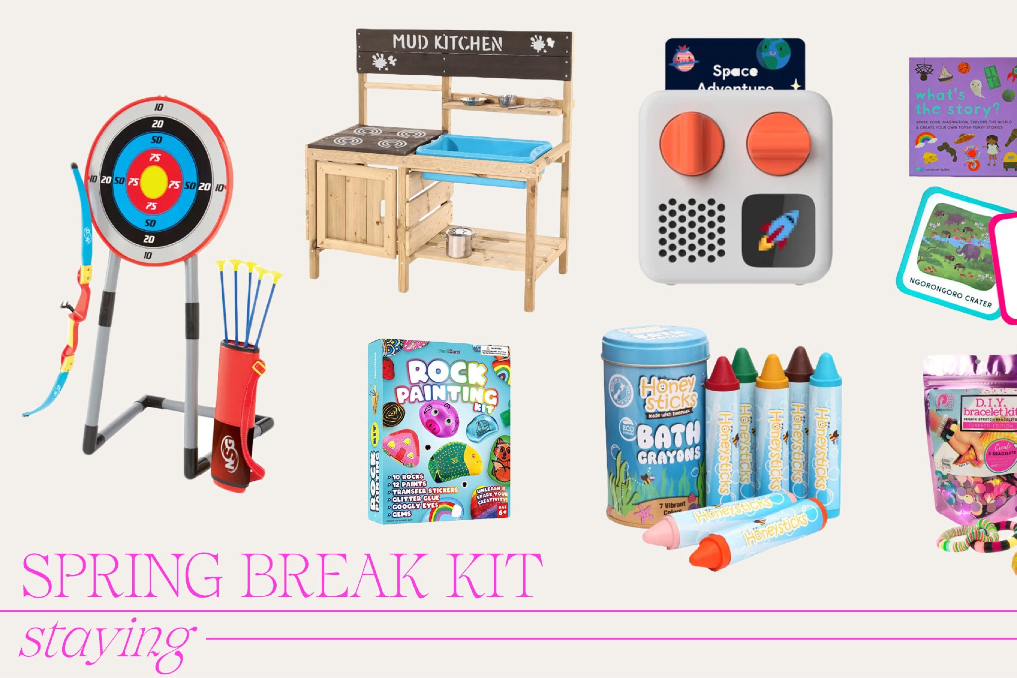 Spring break essentials for if your crew is staying put! Things that are guaranteed to entertain your babes for hours on end. #springbreak

#LTKfamily #LTKbaby #LTKSeasonal