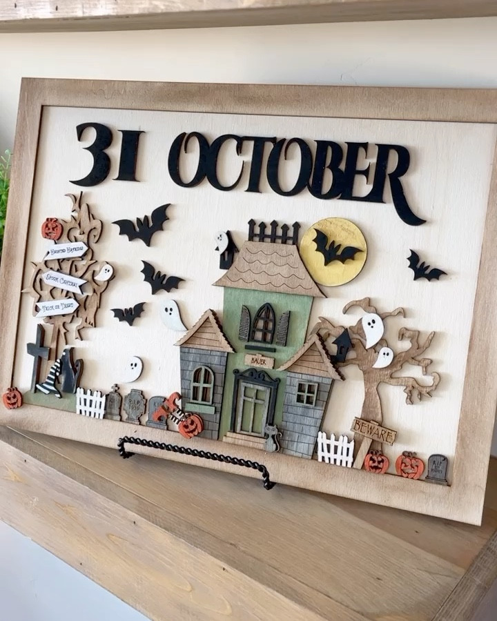 Halloween DIY decor, Halloween haunted house framed art, craft kit, all supplies included.  Fall decor, autumn decor, art suppliess

#LTKHome #LTKSeasonal #LTKFindsUnder50