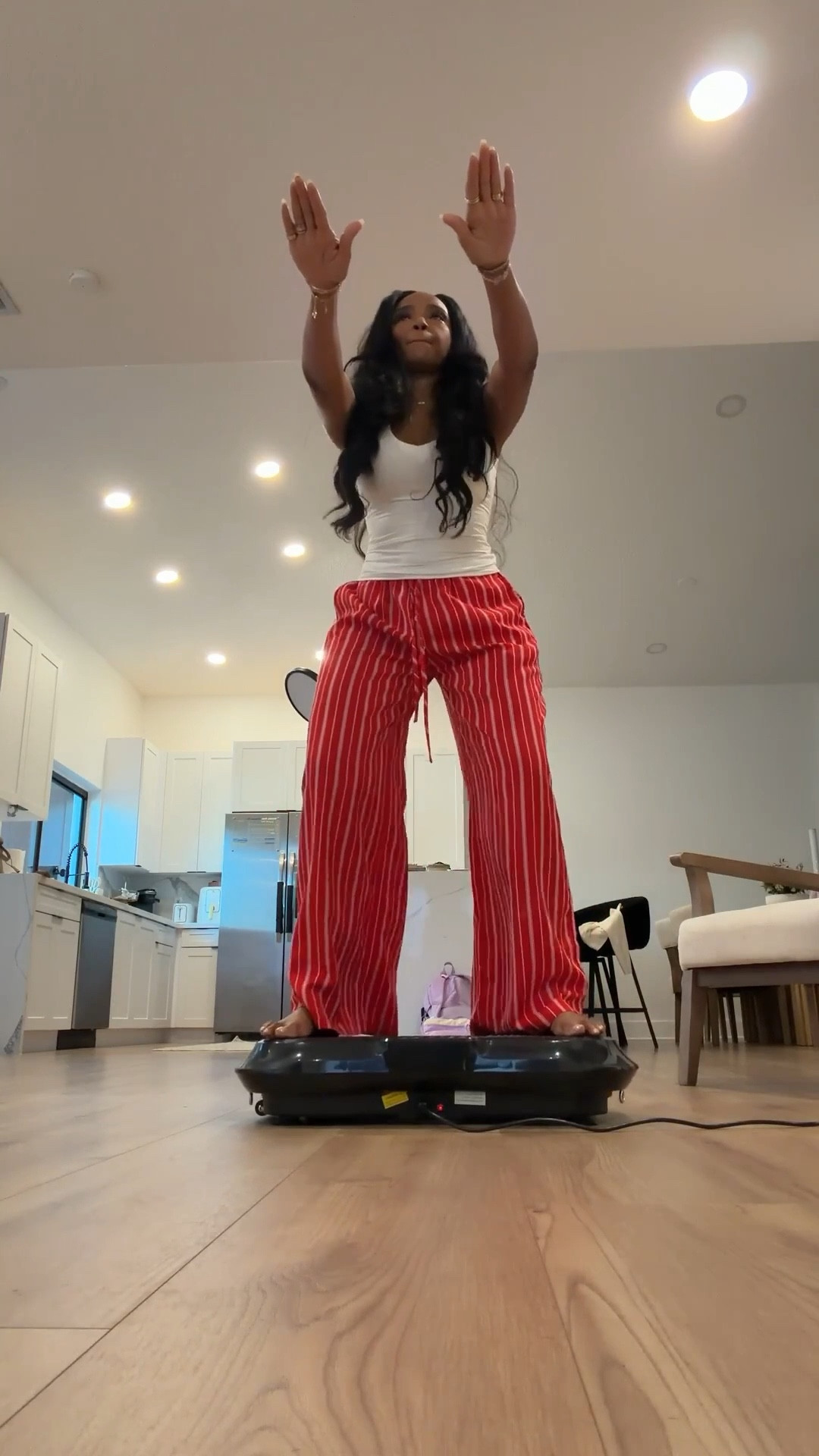 This is one of those cost-per-wear wins that fits effortlessly into real life — simple, effective, and easy to stay consistent with.

The LifePro vibration plate is such a smart way to activate muscles and get movement in on busy days, whether it’s a quick morning session or active recovery. I love pairing it with comfy lounge pants and a fitted tank for an at-home setup that feels approachable, not overwhelming. It’s low effort, high value, and easy to work into a long-term wellness routine.

Perfect for at-home workouts, active recovery days, busy schedules, and daily movement habits.

📏 Sizing:
Tank: Small  
Pants: Small  

Measurements:
5’4” · 138 lbs · 34D · 27” waist · 40” hips

Vibration plate workouts, at-home fitness routines, muscle activation training, low-impact exercise tools, wellness essentials, easy home workouts, daily movement habits that actually stick.

Tap to get details.

Follow me on Instagram and YouTube @kirasfashionfinds

#LTKgrwm #LTKootd