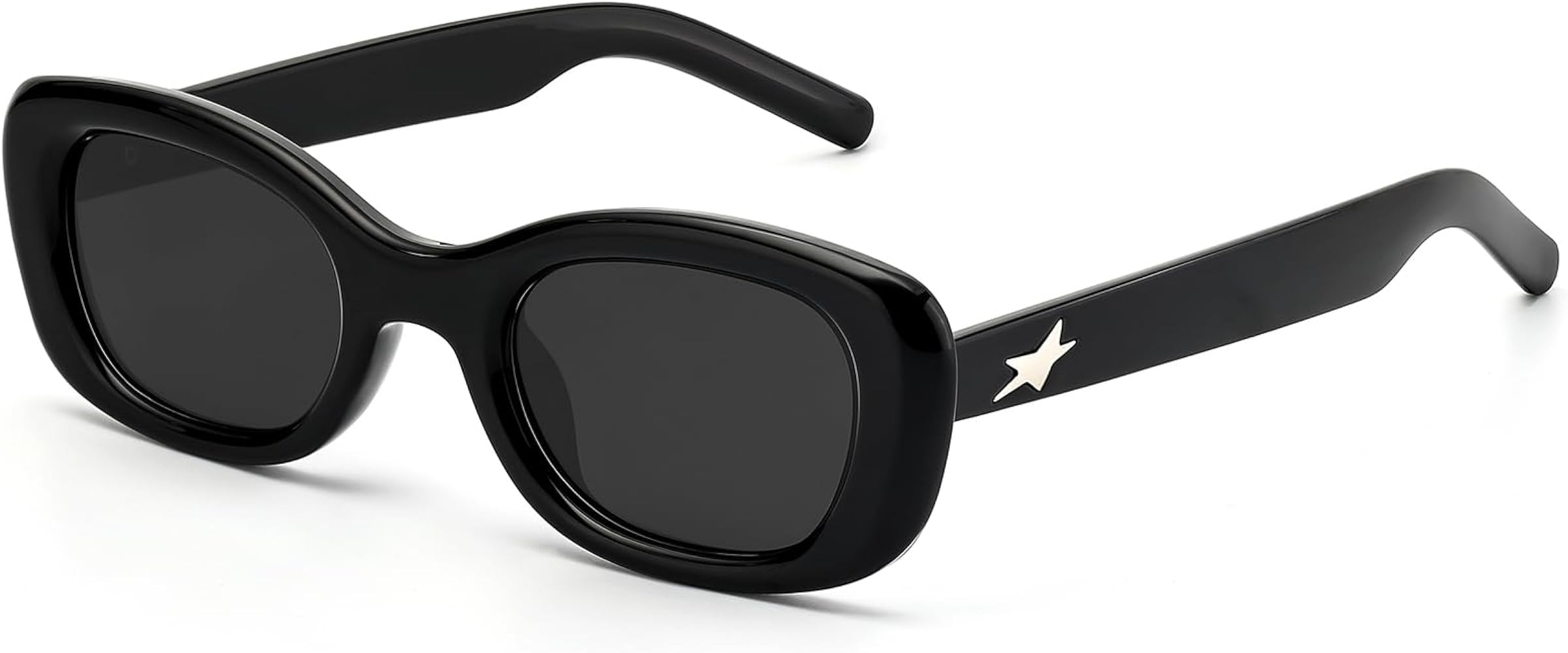LIKSMU Rectangle Sunglasses for Women Men Trendy Cat Eye 90's Oval Fashion Sunglasses Retro Small... | Amazon (US)