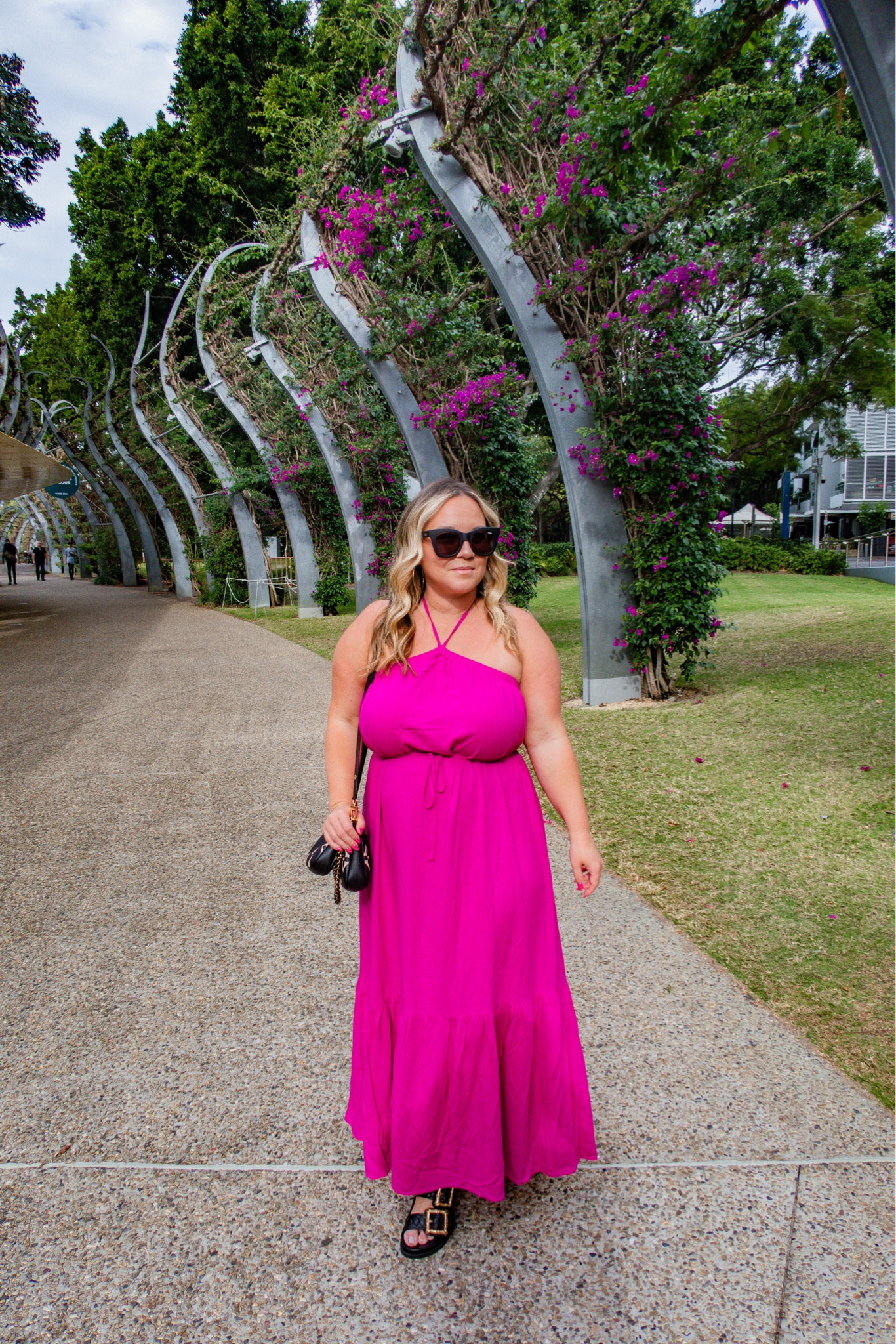Australia outfits 
Wearing a size large in the dress use code STYLENRIGHT20 for discount at Petal & Pup
Sandals run tts 

Travel outfit, summer dress, summer outfit, resort wear, vacation outfit, midsize style 

#LTKMidsize #LTKSeasonal #LTKTravel