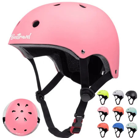 Besttravel Kids Bike Helmet, Toddler Bicycles Helmets for Ages 3-8 Years Boys Girls, Multi-Sport Kids Helmet for Bicycles Skateboarding Scooter Balance, Pink | Walmart (US)