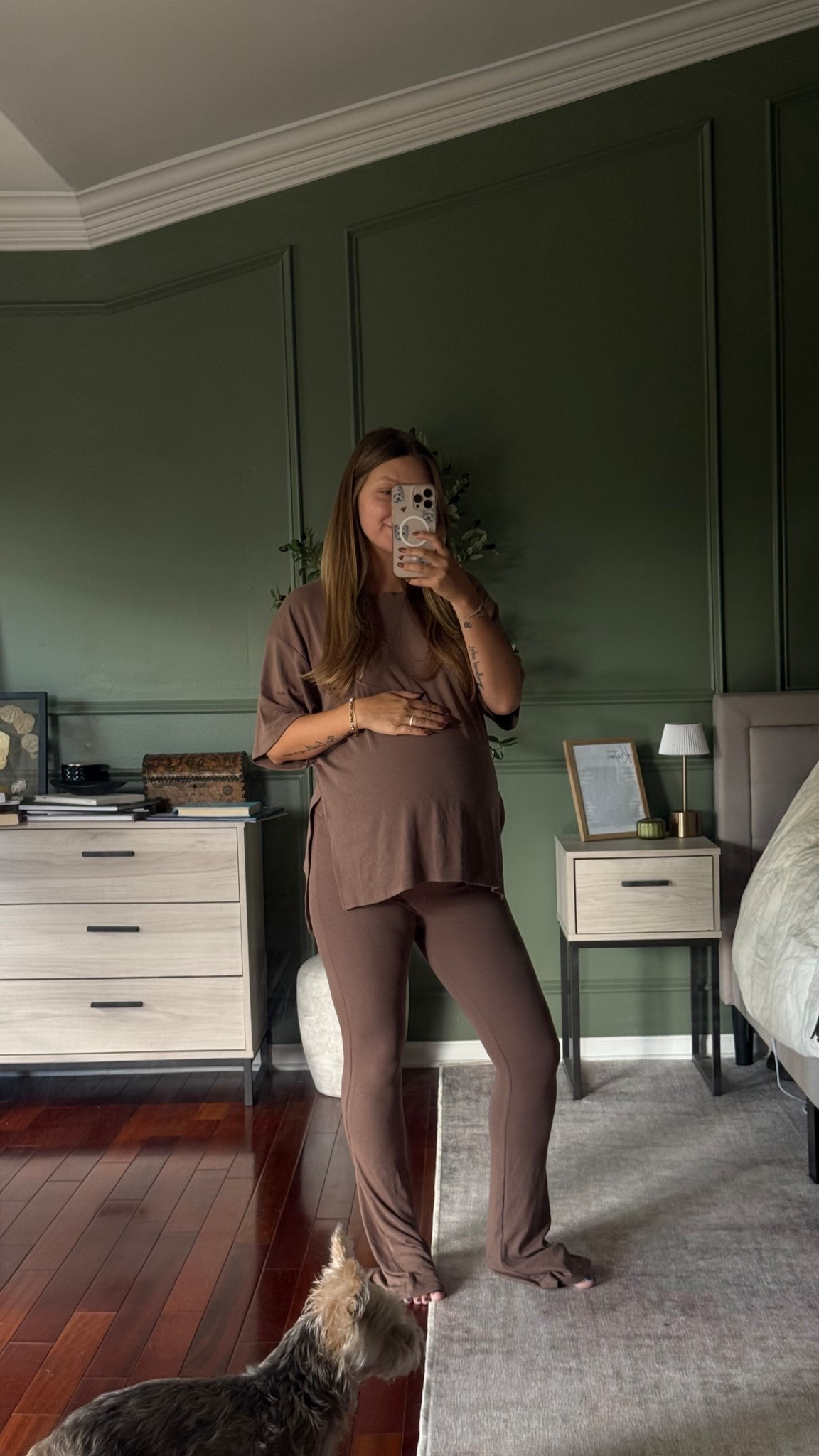 The foxy kind sets are truly unmatched! I have been living in the shorts set so naturally as it’s getting crisp I needed to add the pants! I got this one with short sleeves for my going home from the hospital outfit and then the long
Sleeve long pants one for spooky season! Softest sets ever and wearing true size small! 

#LTKBump #LTKActive #LTKStyleTip