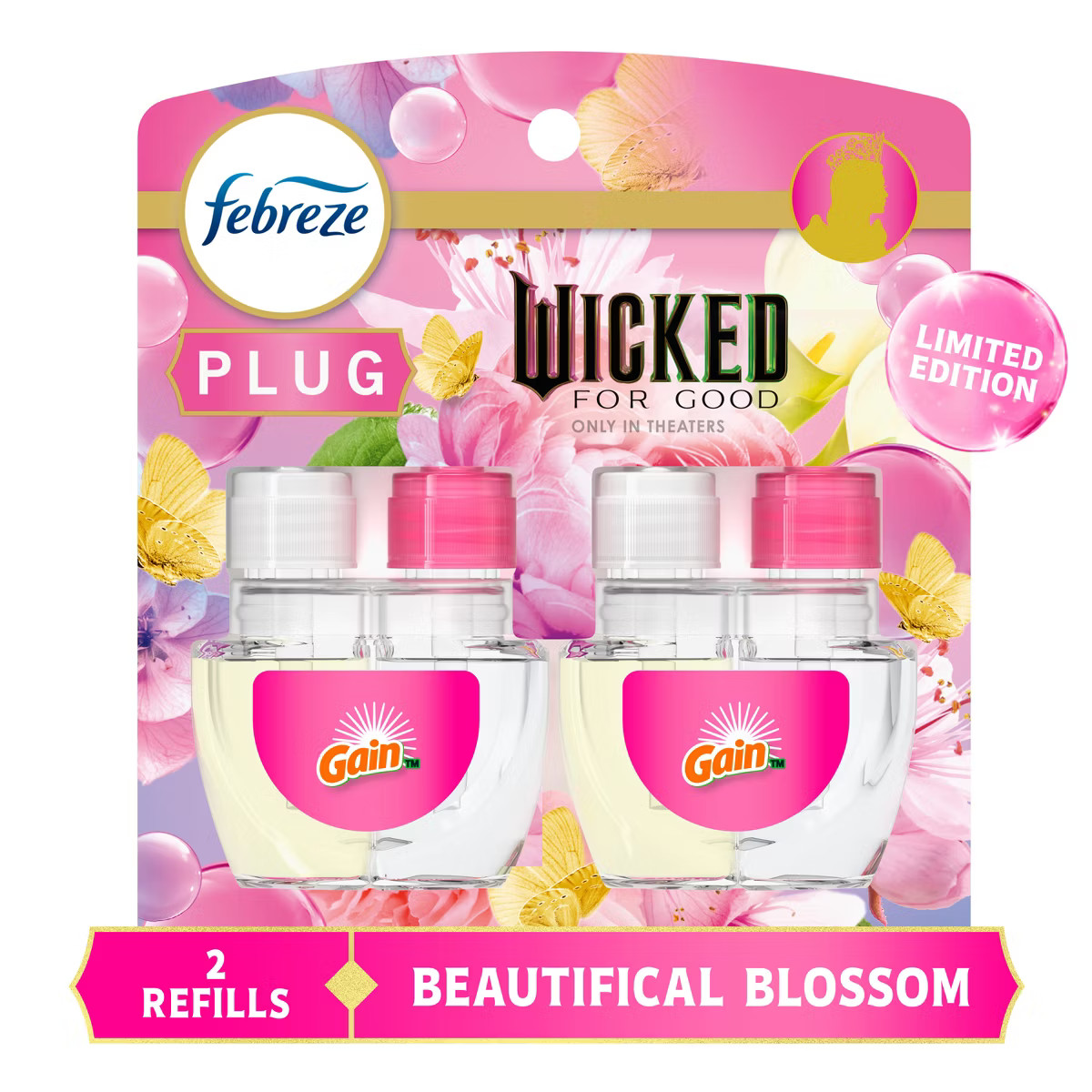 Febreze Plug Dual Refills Wicked Gain Beautifical Blossom Air Freshener - 1.75 fl oz/2ct | Target