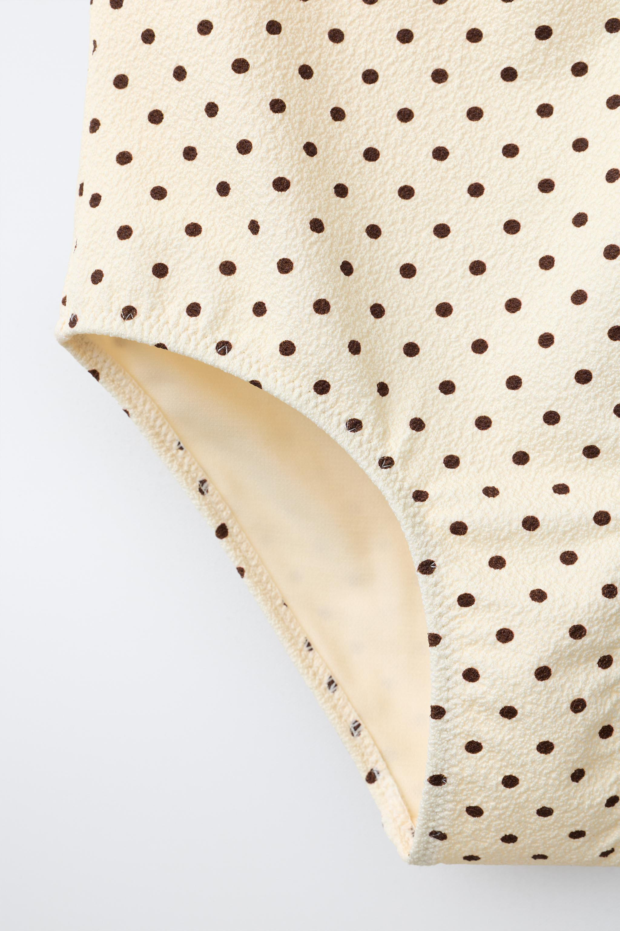 6-14 YEARS/ POLKA DOT HALTER SWIMSUIT | Zara US