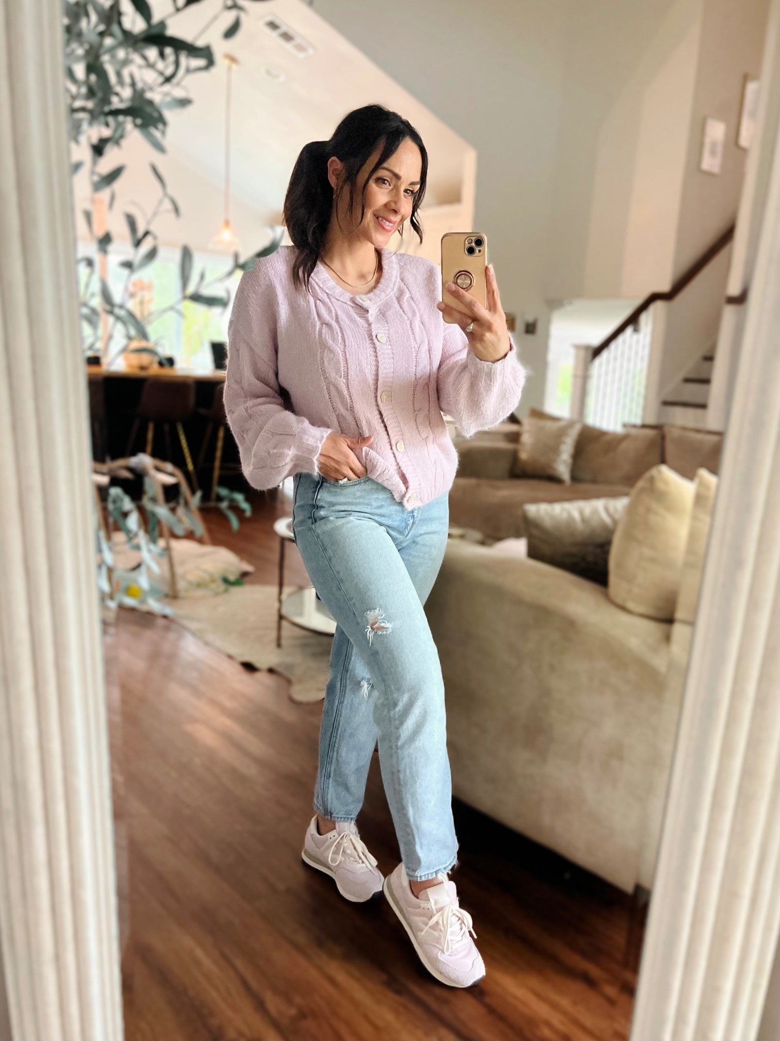 Celebrating the little wins today🙌🏾…..another pair of old jeans fits again 🫶🏽💗. It’s been a heavy month for our family, but I’m reminding myself to cherish each day and the loved ones we’re blessed to have here earthside 🙏🏽.

#LTKSeasonal #LTKHome #LTKFamily