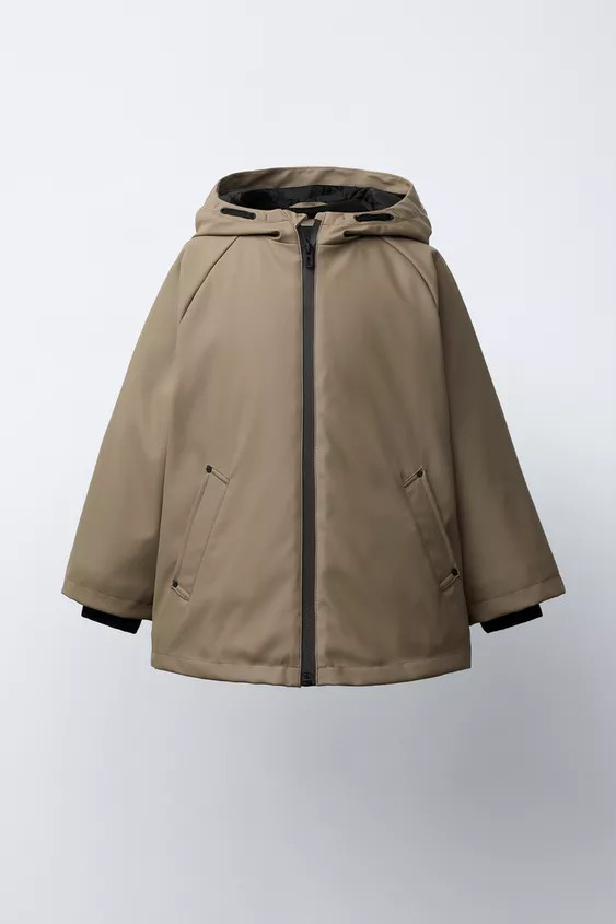 RUBBERISED WATER-RESISTANT RAINCOAT | Zara UK