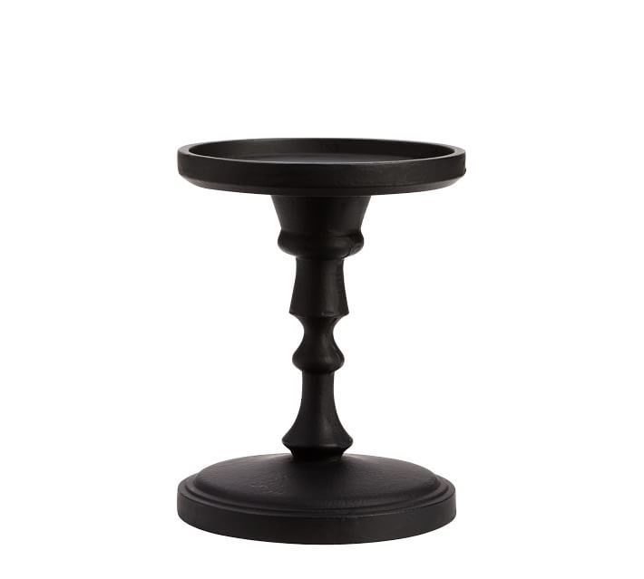 Booker Pillar Candleholders - Bronze | Pottery Barn (US)