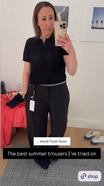 The best summer trousers I’ve tried on … more from Vuori @vuoriclothing @ltk.creators @shop.ltk