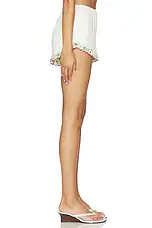 For Love & Lemons Leah Cotton Shorts in Cream from Revolve.com | Revolve Clothing (Global)