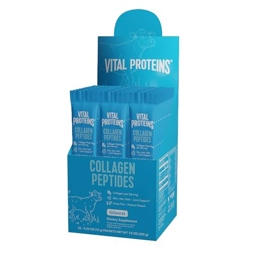 Vital Proteins Collagen Peptides Powder Supplement, Hydrolyzed Collagen Peptides Travel Pack, 20 Individual Packets | Amazon (US)