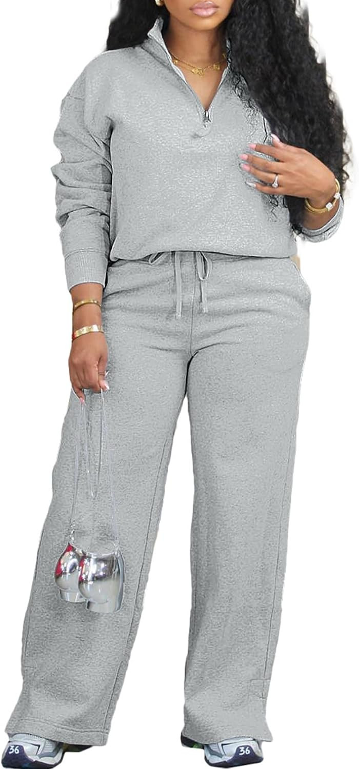 Womens Tracksuits 2 Piece Outfits Lounge Sets Casual Jogger Sets | Amazon (US)