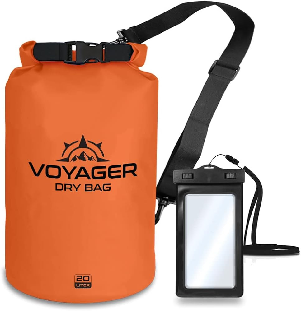 Heavy Duty Waterproof Dry Bag Voyager Series \u2013 Durable Roll Top Compression Bag \u2013Kayaki... | Amazon (US)