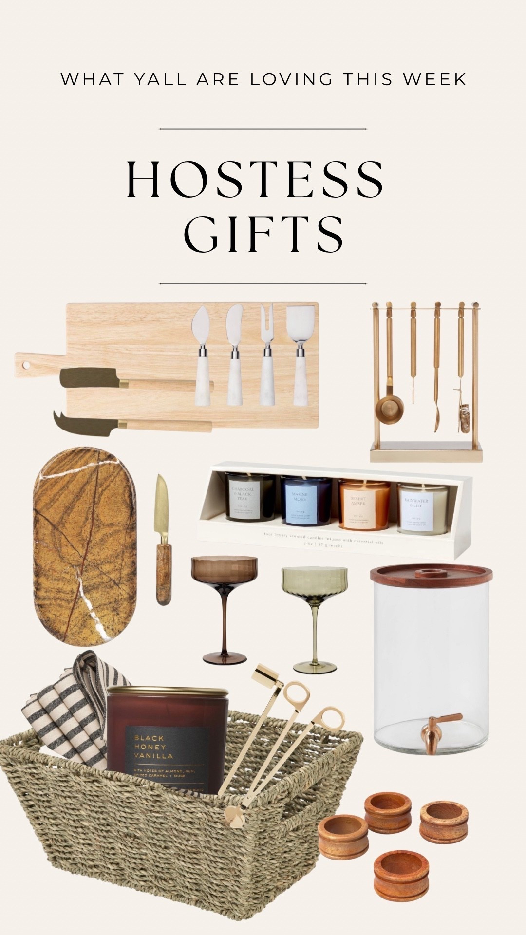 For all the last minute hostess gift needs! A gorgeous basket with a fabulous candle and  a marble cheese serving board with a fabulous bow are my two gifting go-tos!



•
•
Christmas gift guide gifting ideas, sister gifts, mother in law presents, kitchen styling decor, home decor, holiday hostess gifts, dirty Santa gifts, gifts under $30, under $50, coffee table books, wicker basket, holiday candles, amazon gifts, marble cheese boards, knife sets, hostess gifts, bar sets, coup glasses, baskets

#LTKGiftGuide #LTKHoliday #LTKHome