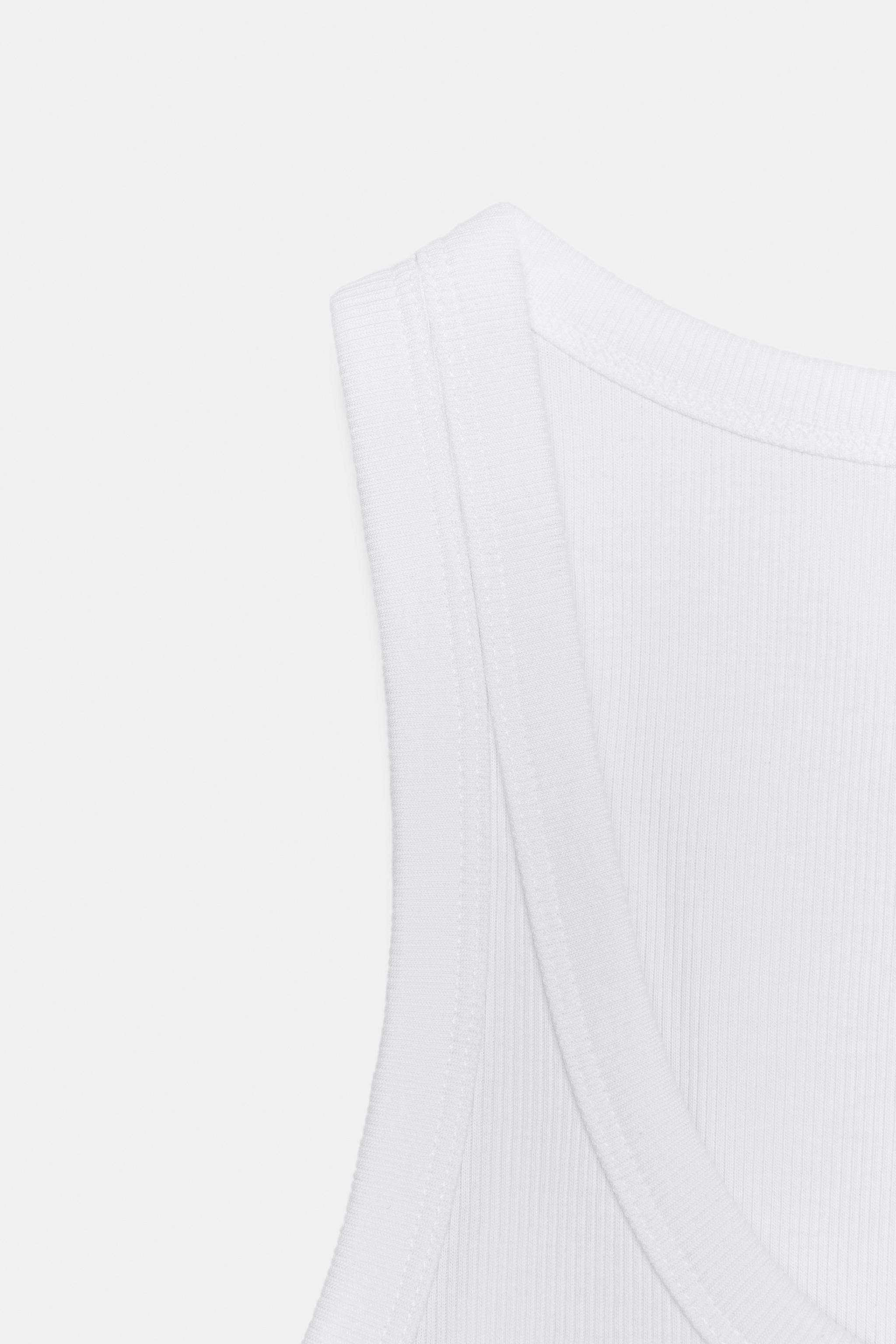 RIBBED STRAPPY TOP | Zara UK