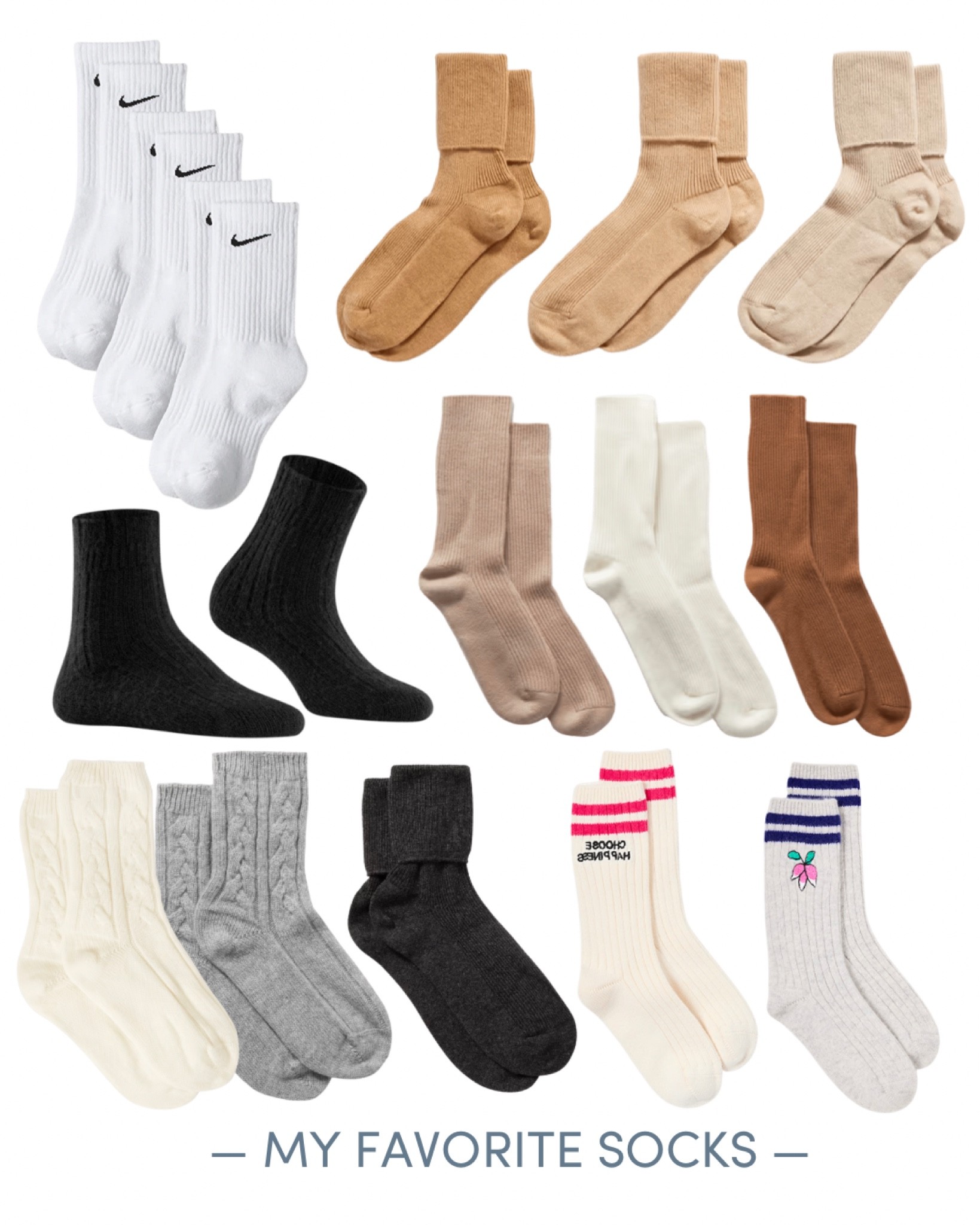 A roundup of some of my favorite socks lately! All quality and worth the price. 

#LTKstyletip #LTKSeasonal #LTKitbag