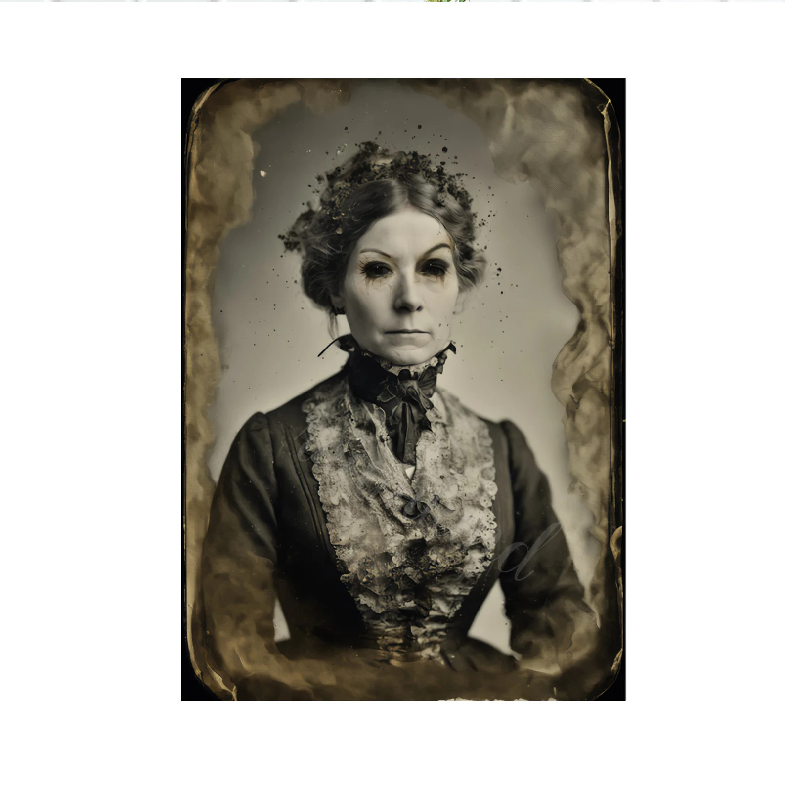 Creepy Vintage Ghost Woman Portrait Horror Printable Old Photo Victorian Wall Art Halloween Digit... | Etsy (US)
